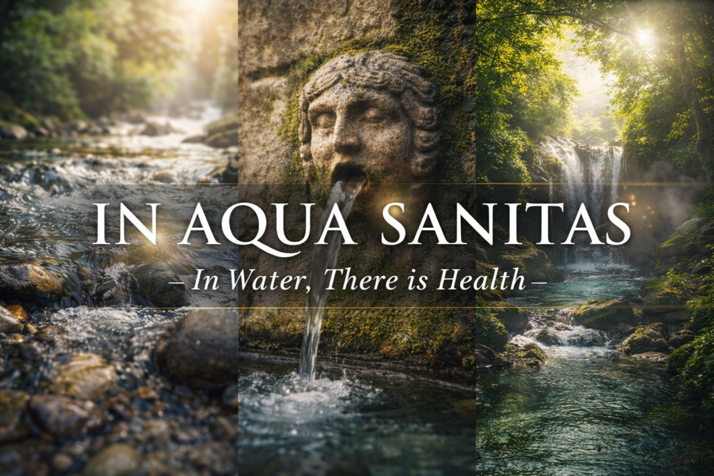 in aqua sanitas meaning
