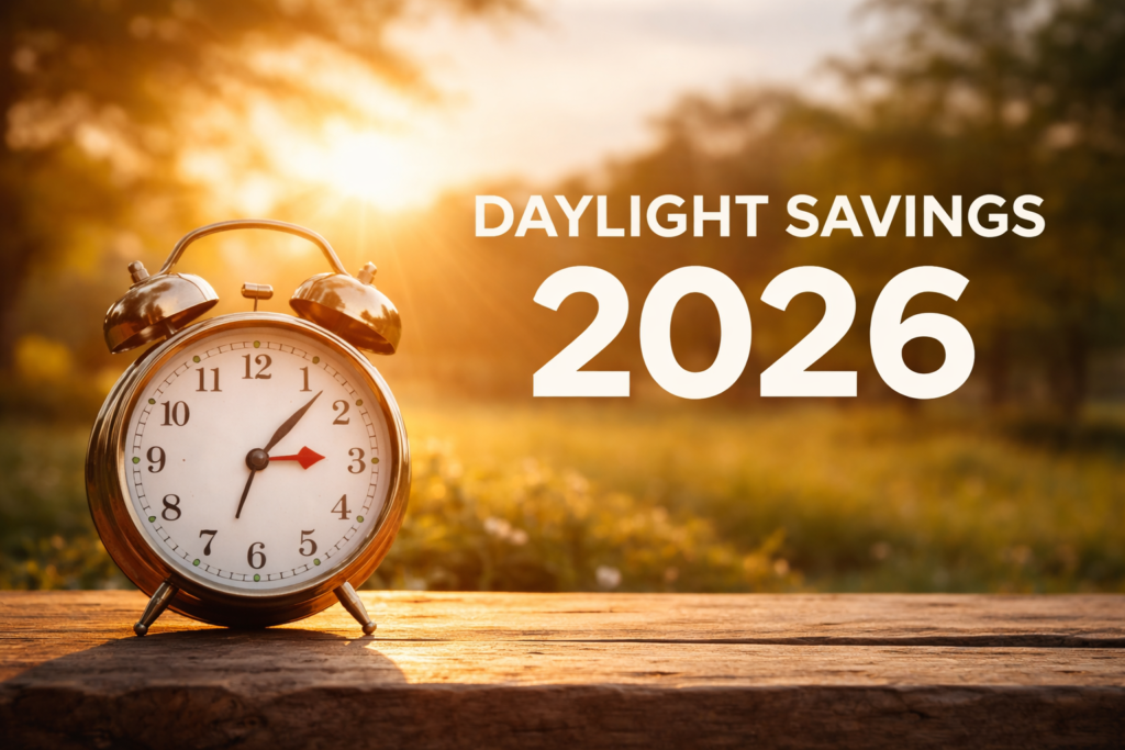 daylight savings 2026​